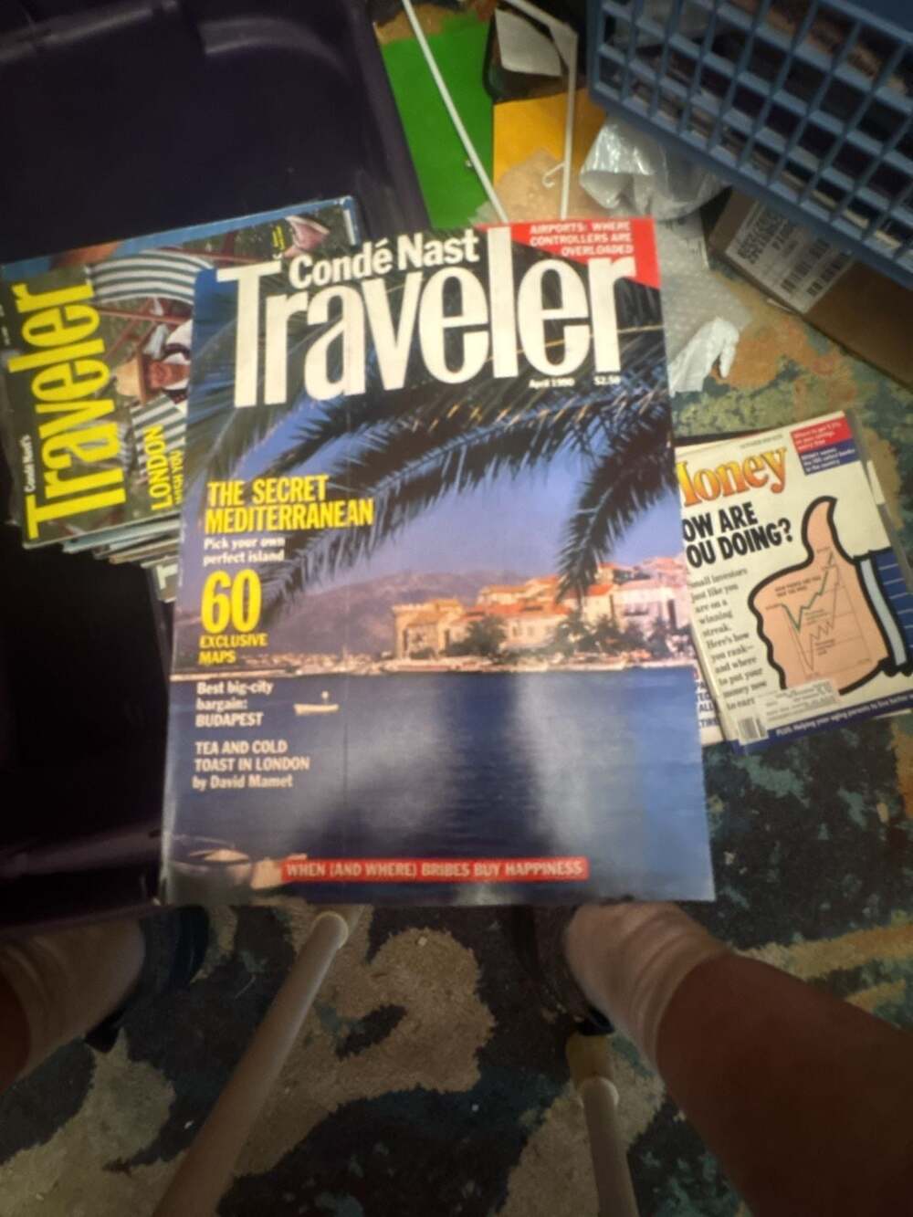 Conde Nast Traveler Magazine April 1990 The Secret Mediterranean Issue